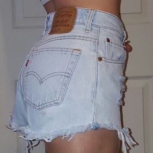 Levi's Vintage High Waist Denim Jean Shorts